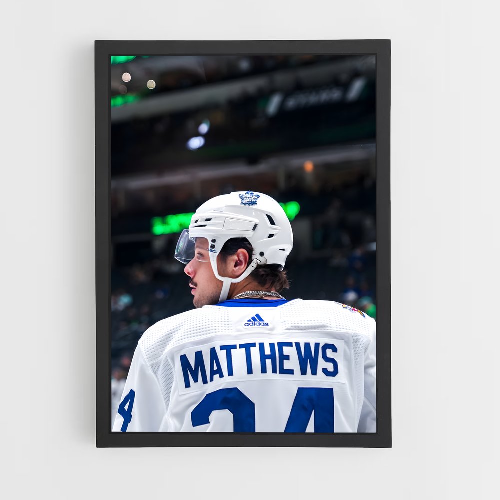 Poster Matthews en Action – affiche Hockey sur glace (vue 2)